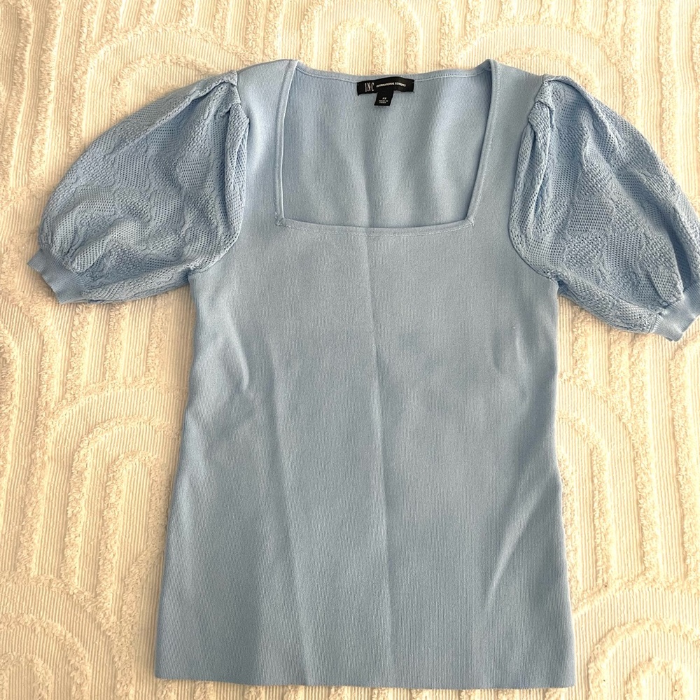 Knit Short Sleeve Top Blouse